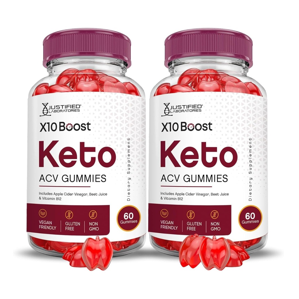 Justified Laboratories (2 Pack X10 Boots Chem ACV Apple Cider Vinegar Boost Formulated with Pomegranate Beet Juice B12 Vegan Non GMO 120 Gummies
