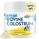 Bovine Colostrum Supplement Toz -% 60 IgG 3000 mg for Gut, Saç Büyüme, Güzellik ve Immune, Easy to Mix, Unflavored (50 Hizmet)
