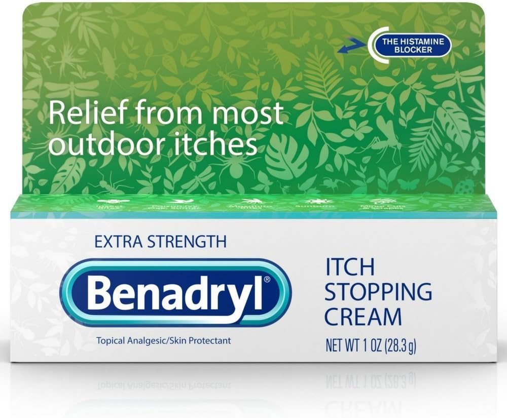 Benadryl Itch Krem Ekstra Güçlü 1 oz (Pack of 8)