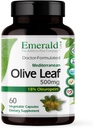 EMERALD LABS Mediterranean Olive Leaf 500 mg - Gluten-Free, Vegan Zeytin Yumurtası - Destekler Skin, Immune & Heart Health - 60 Sebze Kapsülleri ( 60-Day Supply)