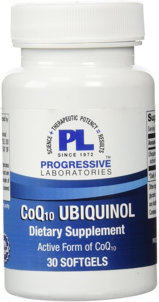 Progresif Laboratuvarlar COQ10 Ubiquinol Supplement, 30 Count