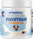 Vitamatic Bovine Colostrum 30% IgG Powder - Συμπλήρωμα για την υγεία των ούρων, την ανάπτυξη των μαλλιών, την ομορφιά, την αποκατάσταση των μυών, & την ανοσοποιητική υποστήριξη - εύκολο να αναμειχθεί - 60 γραμμάρια (30 σερβιέτες, χωρίς γεύση)