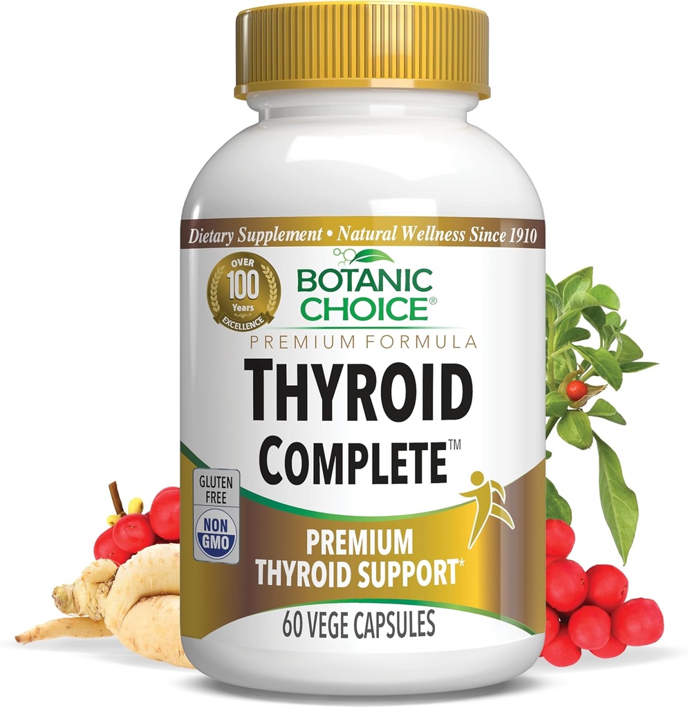 Botanic Choice Yourroid Tamam -Demirdha, Schisandra Chinensis, Iodine - For Yourroid Energy, Hair, Nail Health, Heart Health Support, Hormon Support (60 Vege Caps)