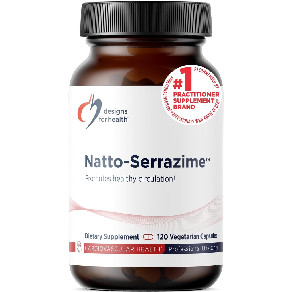 Σχέδια για την Υγεία Nattokinase με Serrapeptidase - Natto-Serrazime + Proteolytic Enzymes - Σχεδιασμένο για την υποστήριξη ενός Υγιούς Κυκλοφορικού Συστήματος + Ανοσοποιητική Υγεία - Συμπλήρωμα Μη ΓΤΟ (120 Κάψουλες)