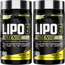 Nutrex Research Lipo6 Black Intense Ultra Mekanik Termogenic Belly Fat Burner for Men and Women | Diyet Kilo Kayıp Tamam ve Appetite Suppressant | 2 Paket