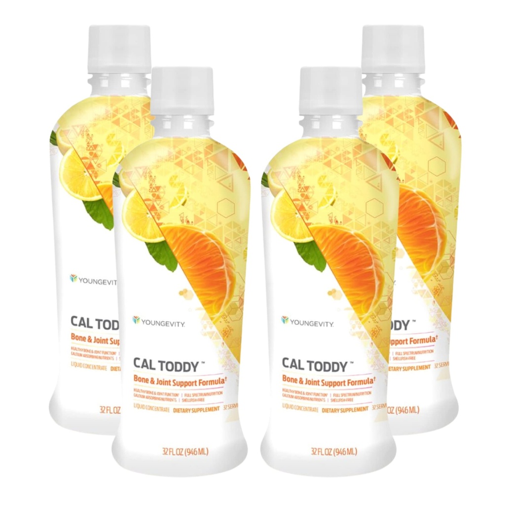 Youngevity CAL Toddy - Steel (Citrate, Phosphate) Magnezyum 1.200 mg/600 mg - Vitaminler D-3, çinko, Copper, Pyum, Boron ve 70+ Trace Mineral Konfaksiyonları - Destekler Bone Health - 32 Fl Oz (Geçmiş)