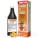 EMULSION DE ESCOCIA Cod Liver Oil, Dietary Supplement, Vitamins A, B1, D ve E, Immune System Support, Orange Flavor (15.3 Fl Oz/Pack of 1)