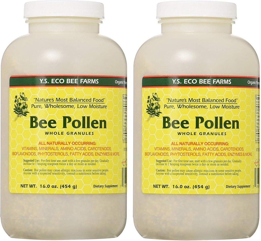 Arı Kirliliği - Low Moisture Whole Granulars YS Eco Bee Farms 16 oz Granular (2 Pack)