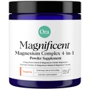 Ora Organik Magnezyum Kompleksi - 4-in-1 Magnezyum: Glycinate, Taurate, Malate & Citrate | Vegan, Gluten-Free | Tangerine Flavor | Calm Desteği Uyku, Stres ve Kaslar | 30 Hizmet