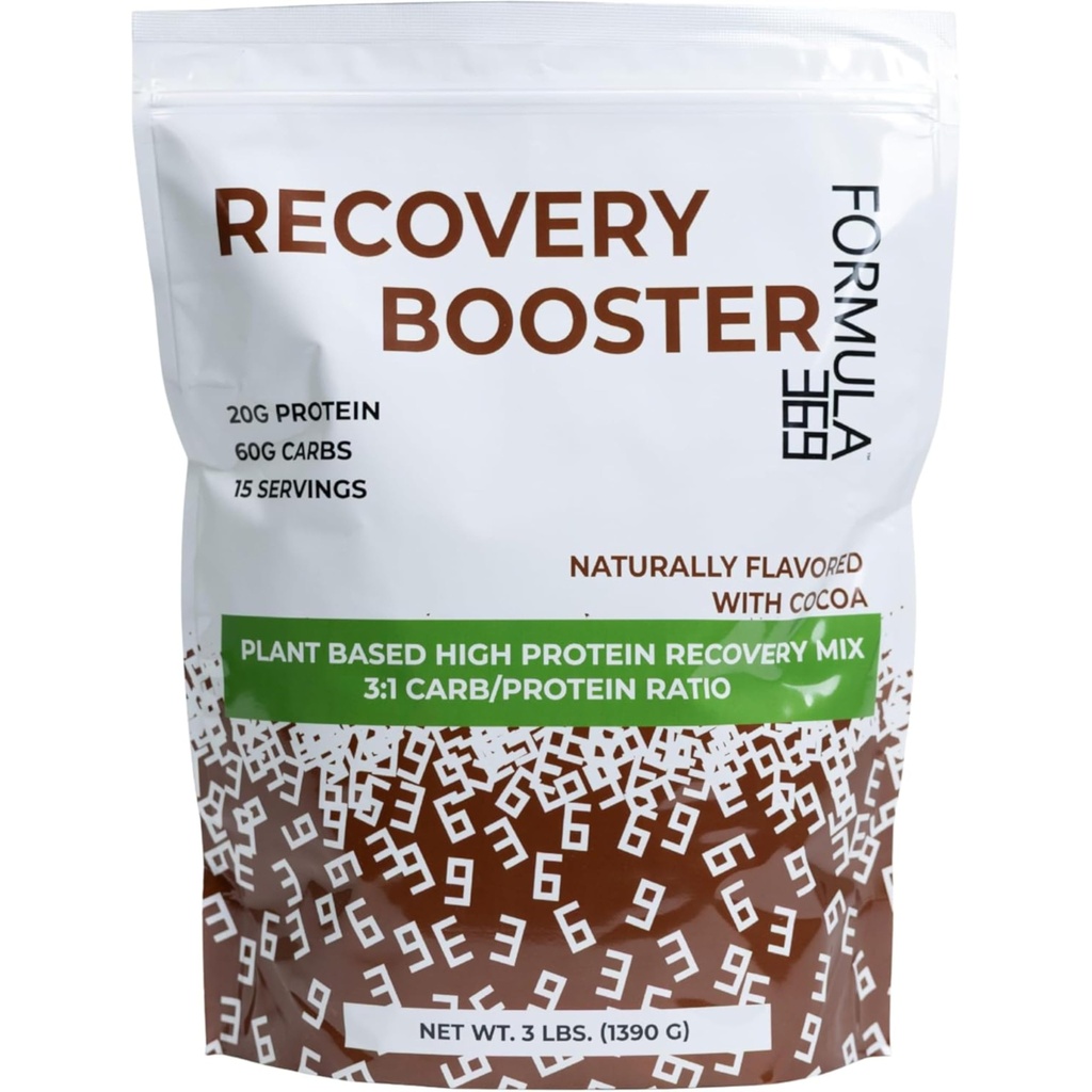 Recovery Alert, Vegan High Protein Recovery Mix, Post Egzersiz Shake w/ 20g protein ve 60g Carbs, %100 Doğal, 3 kilo, Gluten Free, allergen Free.