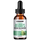 1 Πακέτα 3000MG Soursop Graviola Liquid Drop για την υποστήριξη & αναγέννηση κυττάρων, lmmune, Gut, Antioxidant, Mood, Relax, συκώτι και ύπνο Zzz - εκχύλισμα φύλλων Graviola Soursop, Sea Moss, Turmeric - 2Fl Oz