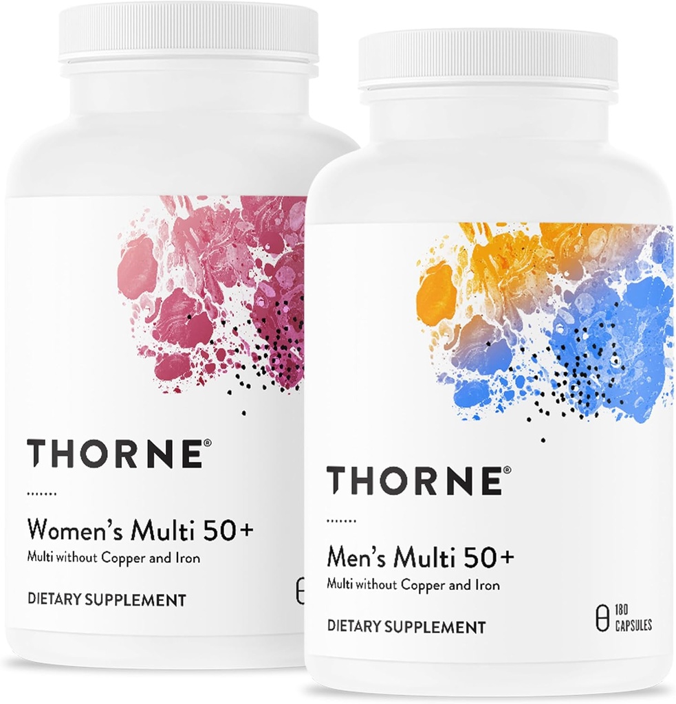 THORNE - Active Aging Multivitamin Sche - Erkekler ve Kadınlar için Beslenme 50+ - 30 Hizmet