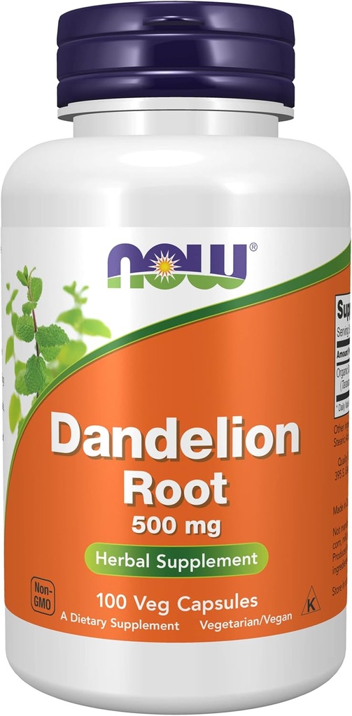 Şimdi Gıdalar Dandelion Root 500 mg Caps, 2 pkk