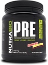 NutraBio PRE Workout Toz - Eski Formula- Sustained Energy, mental Focus, Endurance - Alanine, Kretine, Caffeine, Electrolytes - 20 Hizmet - Strawberry Lemon Bomb