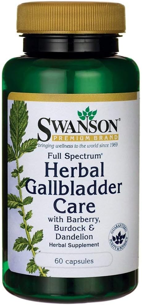 Swanson Full Spectrum Φροντίδα βοτάνων χοληδόχου κύστης 60 Κάψουλες