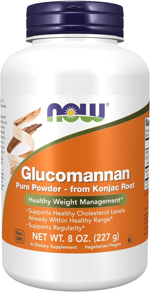 Şimdi Gıdalar Tamamlıyor, Glucomannan (Amorphophallus konjac) Pure Toz, Düzenlilik*, Sağlıklı Kilo Yönetimi*, 8 Ounce (kısa 1)