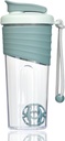 Protein Shaker Şişe 24oz – Teal Mix Tritan, Ölçüm Ölçeği ve Teal Shaker Ball - Protein Shakes, Smoothies ve Supplements için Mükemmel