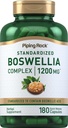 Piping Rock Boswellia Extract Capsules | 1200 mg | 180 Count | Herbal Supplement | Standardized Kompleks | Non-GMO, Gluten Free