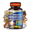 1 Yüksek Kuvvetli Mushroom Supplement - Lions Mane, Cordyceps, Reishi - Memory ve Focus için Beyin Tamamları ** 5-Month Supply