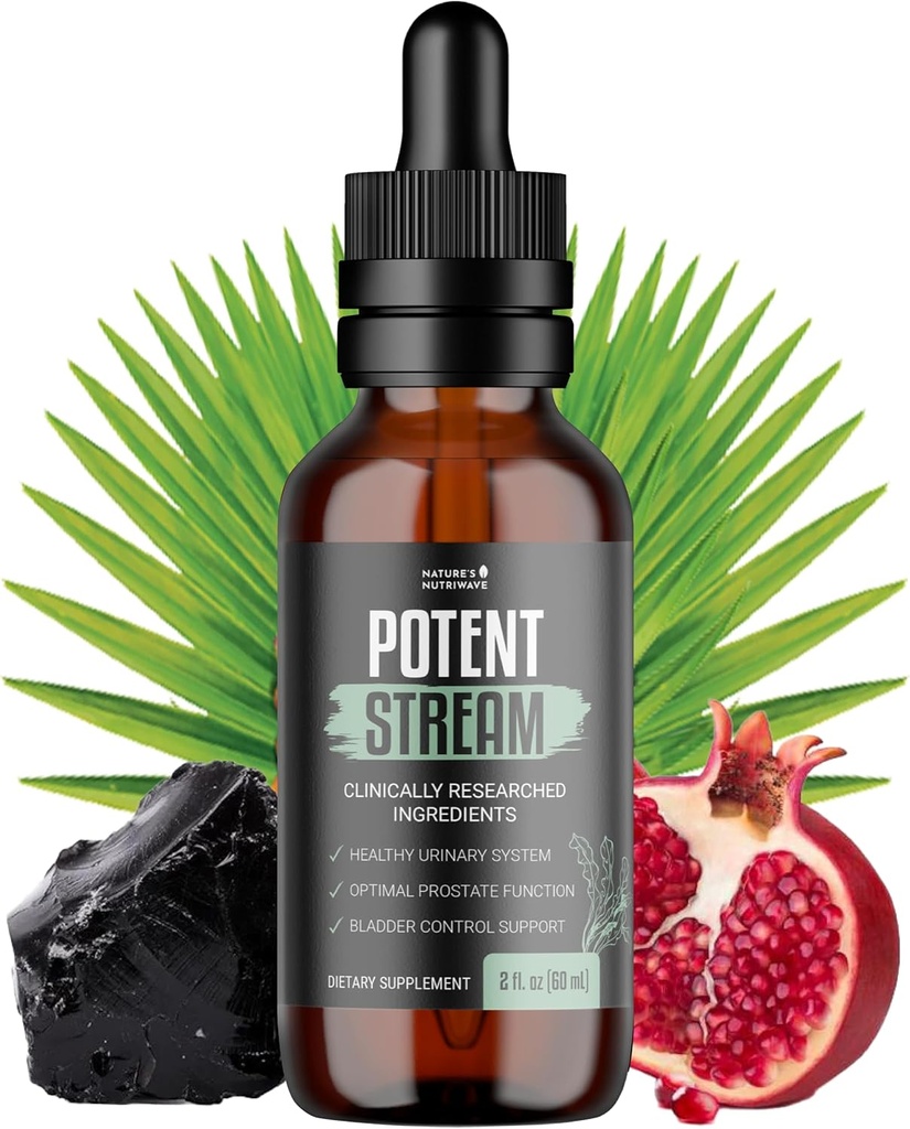 PotentStream Drops - Original Formula, Doğal Sıvı Supplement Plant Extracts ile |% 100 Doğal, ABD'de yapılan 1 Ay Supply