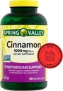 Spring Valley Cinnamon Diyeter Supplement, 1000 mg, 400 Kont + STS Style.