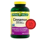 Spring Valley Cinnamon Diyeter Supplement, 1000 mg, 400 Kont + STS Style.