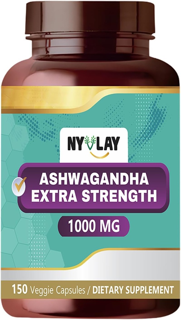 Ashwagandha 1000 MG - 150 Capsules | Stres Yardım*, Enerji Boost* ve Immune Support* | Natural, Gluten-Free