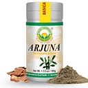 BASIC AYURVEDA Arjuna Bark Toz (Terminalia Arjuna) | Geleneksel olarak Kalp ve Yaşam Desteği için kullanılır | Saf & Natural | Non-GMO, Gluten-Free | 3.53 Oz (100g)