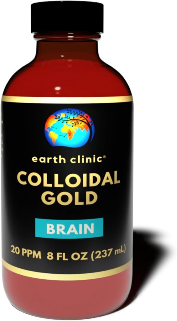Dünya Clinic ® Colloidal Gold 20 ppm, 8 oz (237 mL) - Doğal Beyin Desteği ve Bilişsel Fonksiyonl Yardım