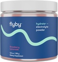 Flyby Electrolytes Toz [Hiçbiri Eklenmedi: Doğal olarak Tatlıt ] Contains P Properties, AquaminTMuba & Magnezyum, Sea Salt sodyum, Full Spectrum 72 Trace Minerals - Strawberry Lemonade