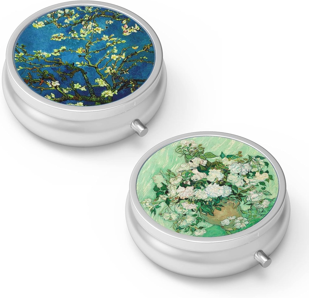 Pill Box 3 Karşılaştırma Küçük Pill Vakası, Pocket veya Purse Pill Organize Pill Konteynerleri Vitaminleri, İlaçları, Balık Yağı ve Supplements(2ücretli)