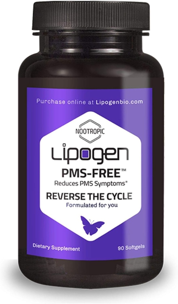 PMS Relief | Pozitif Vitaminler PMS, Mood, Stres ve Hormon Dengesi | Phosphatidylserine ve Phosphatidic Acid | PMS Support Supplement: 90 softgels, 30 Days Supply Supply