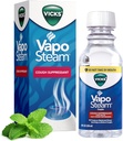 Vicks VapoSteam Medicated Liquid with Camphor, a Cough Suppressant, Helps Relieve Coughing, for Use in Vicks Vaporizers and Humids, 8 Oz Oz Oz