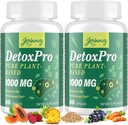 1000 MG Gentle Detox Cleanse, High-Poent, Cleanse & Detox Κάψουλες για γυναίκες & άνδρες, Φυσική Αποτοξίνωση, Colon, Liver, Antioxidant & Digestive Υποστήριξη, 120 Κάψουλες