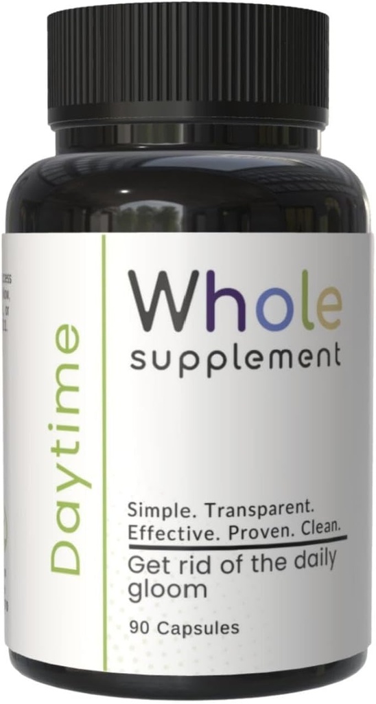 Daytime Nootropic Natural Daily Support - Brain Clarity, Brain Health, Focus, Mood and Energy - Lions Mane, Ashwagandha, Same, Passion Flower – Your Day!