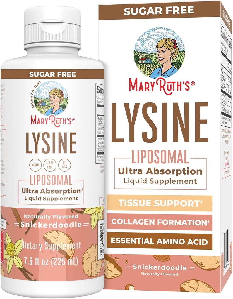 Vegan Lysine Supplement MaryRuth's | Ultra Abvitamin | Lysine 500 mg | Collagen Formation Support | Immune Support Supplement | Health & Wellness | Non GMO | Gluten Free | 30 Hizmet