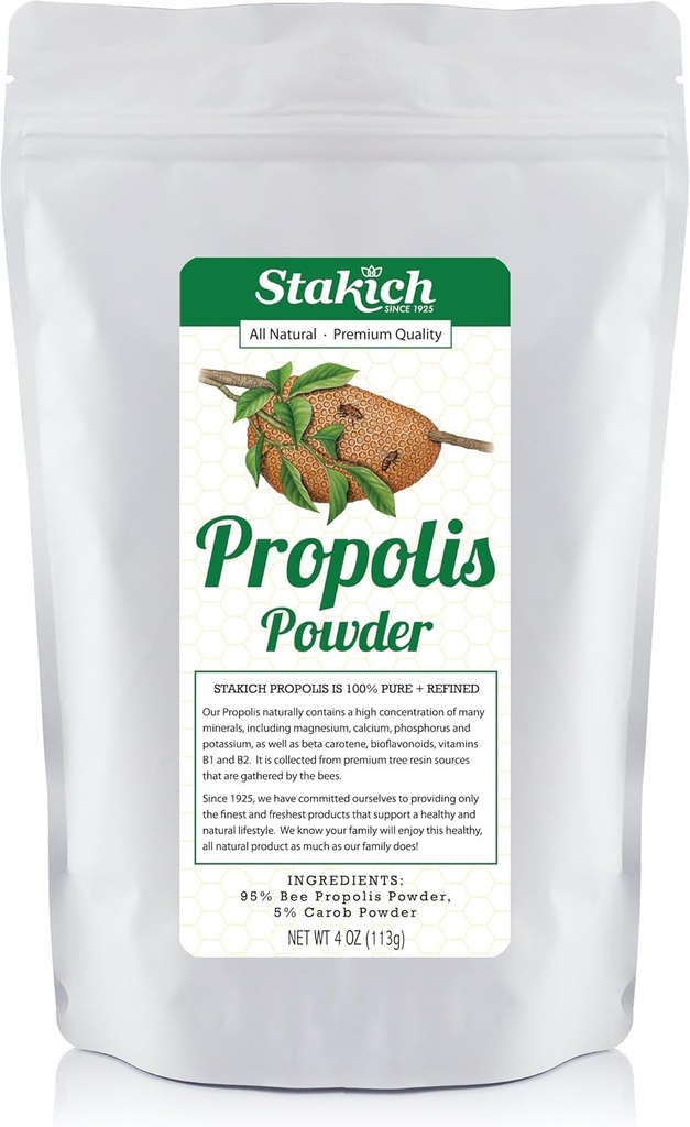 Stakich Bee Propolis σκόνη - Όλα φυσικά - 4 ουγγιά