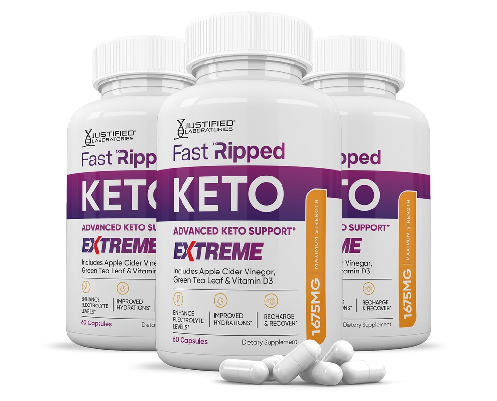 (3 Pack) Hızlı Ripped Keto ACV Extreme Pills 1675MG Keto Support Mix Capsule Alternative to Keto ACV Gummies Formulated Apple Cider Vinegar Ekstra Virgin Zeytinya Toz Yeşil Çay Broşür 180 Capsules