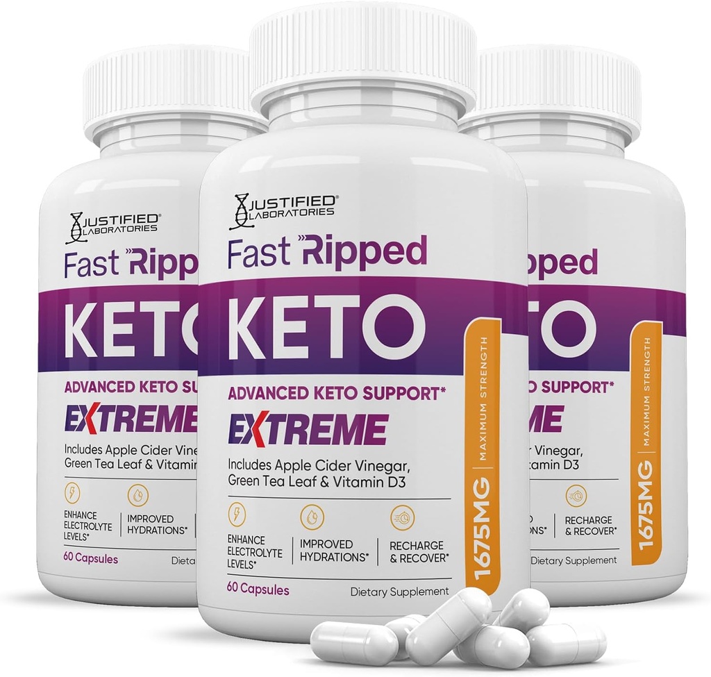 (3 Pack) Hızlı Ripped Keto ACV Extreme Pills 1675MG Keto Support Mix Capsule Alternative to Keto ACV Gummies Formulated Apple Cider Vinegar Ekstra Virgin Zeytinya Toz Yeşil Çay Broşür 180 Capsules