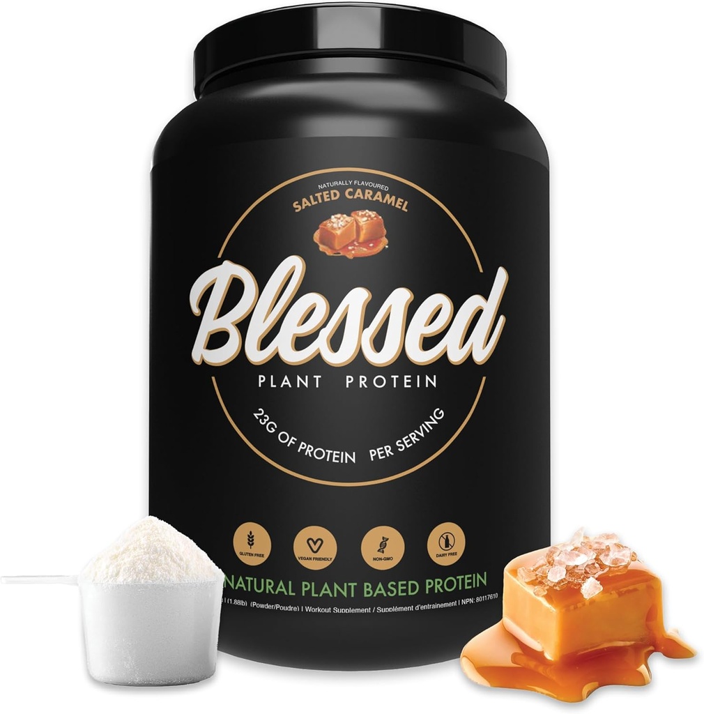 En büyük Vegan Protein Tozu - Bitki bazlı Protein Toz Meal Emekli Protein Shake, 23g of Pea protein Toz, Süt Free, Gluten Free, Soy Free, No Sugar Eklenme, 30 Hizmet (Salted Caramel)