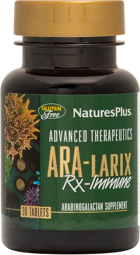 NaturesPlus Advanced Θεραπευτικά Ara-6 Rx Ανοσοποιητική Υγεία - 30 δισκία - Hypoallergenic, Gluten-free, Vegetarian - 30 Σερβιέτες