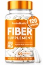 USA S Most Fiber Πλούσιο συμπλήρωμα 120 Κάψουλες Mega Δόση 3000mg Blend Psyllium Husk, Aloe Vera, Chia Σπόροι & λιναρόσπορος Gut Υγεία, καθαριότητα, δυσκοιλιότητα