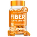 USA S Most Fiber Πλούσιο συμπλήρωμα 120 Κάψουλες Mega Δόση 3000mg Blend Psyllium Husk, Aloe Vera, Chia Σπόροι & λιναρόσπορος Gut Υγεία, καθαριότητα, δυσκοιλιότητα