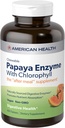 American Health Chewable Papaya Ένζυμο με Chlorophyl 600 Chwbls