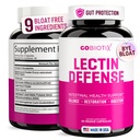 GOBIOTIX Lectin Defense - Lectin Blocker Supplement for Leaky Gut with MSM and Digestive Enzymes - Aids in Enternal Health for Women and Men - Non-GMO + Gluten Free - 60 Κάψουλες (1)