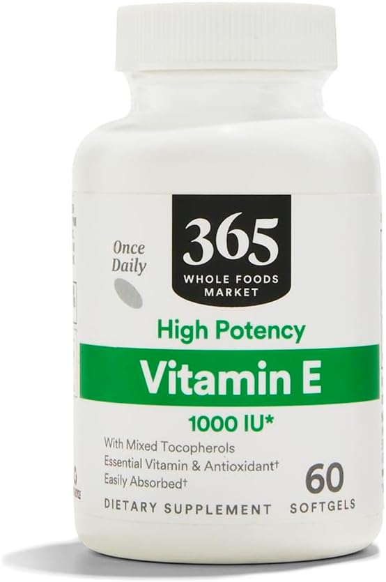 365 από Whole Foods Market, Βιταμίνη Ε 1000 IU, 60 Count