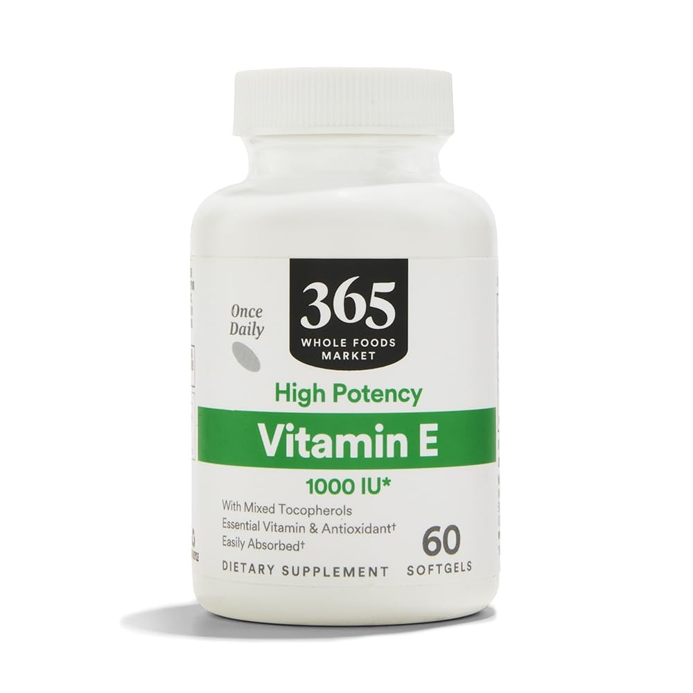 365 από Whole Foods Market, Βιταμίνη Ε 1000 IU, 60 Count