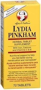 Συμπλήρωμα δισκίων Lydia Pinkham Herbal 72 Δισκία (PACK OF 2)