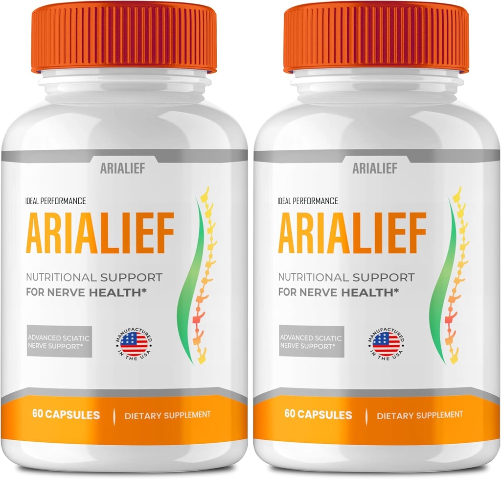 Arialief Capsules for Neuropati için Arialief, Arialief Primepalm Supplement Pills, Arialief Vitamini (2 Paket)