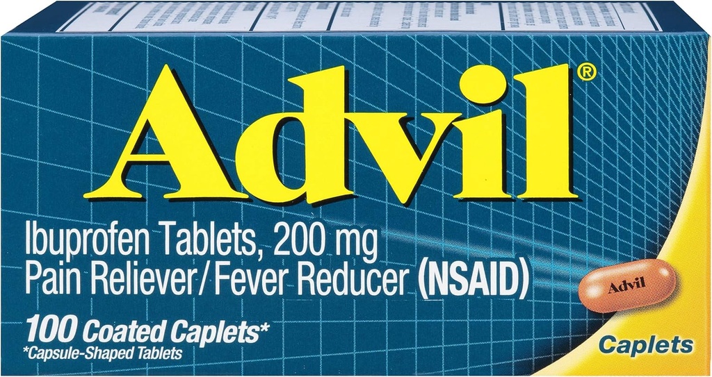 Advil kaplama Tabletleri Ağrı Reliever ve Ateşleme, Ibuprofen 200 mg